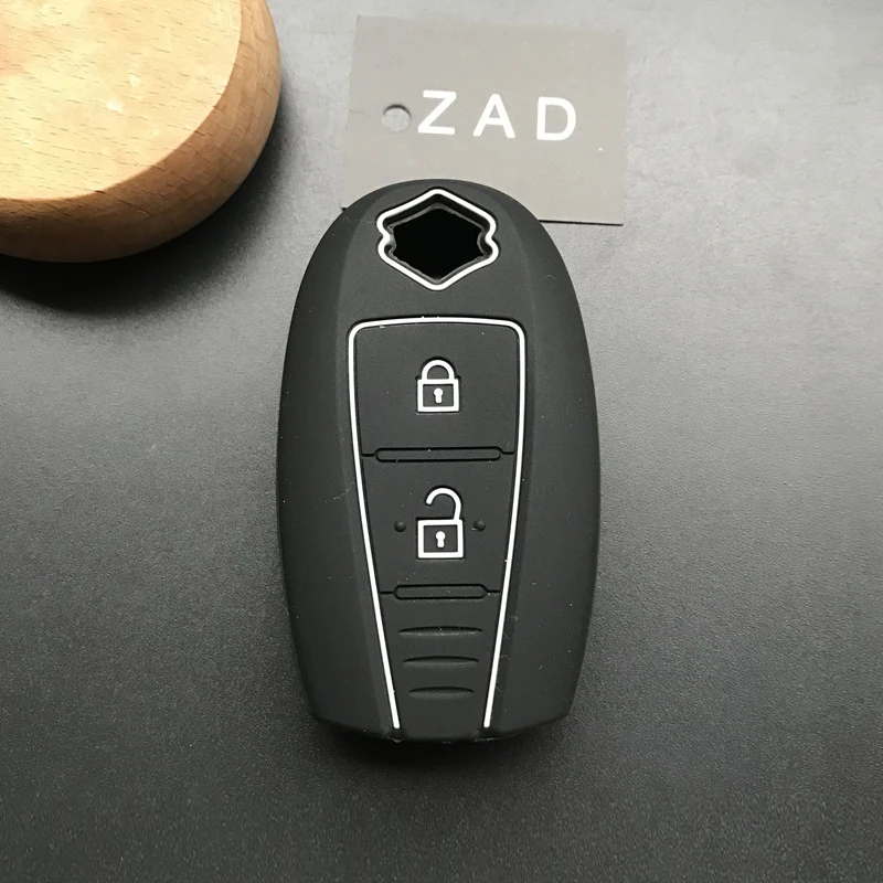 ZAD silicone key fob cover case hood skin protect holder for SUZUKI Swift Sport SX4 SCORSS grand vitara remote car accessori