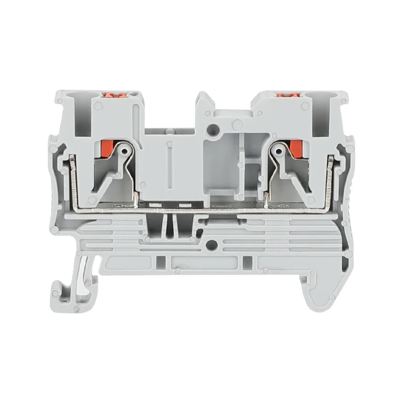 20pcs Type Fast Wiring Arrangement Connector PT2.5 Din Rail Combined Push In Spring Screwless Terminal Block