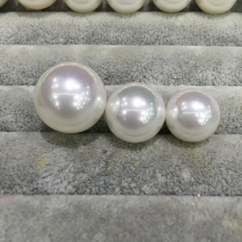 12MM Big Beads Natural Shell Pearl Studs Earrings With 925 Sterling Silver Mother Of Pearl Fashion Women Jewelry