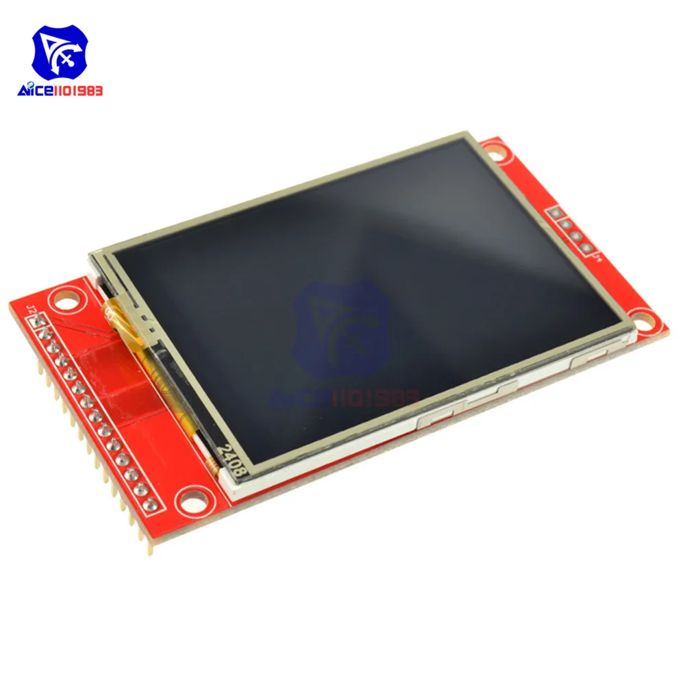 

2,4 дюймовый SPI TFT ЖК-экран модуль 240x320 Сенсорная панель последовательный порт модуль с PBC ILI9341 3,3 В/5 В для Arduino