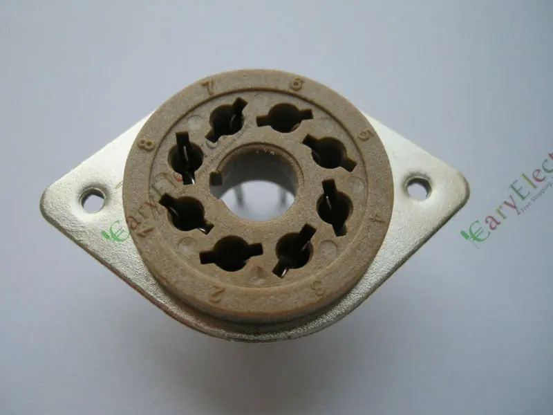Tubo de vacío estilo Belton de 8 pines, válvula de montaje PCB para EL34 6550 KT88, venta al por mayor y al por menor, 4 Uds.
