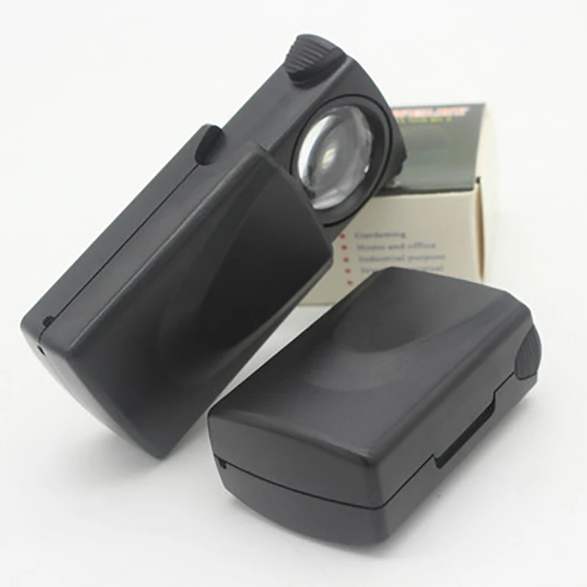 Portable 30X LED Light Magnifiers Acrylic Lens Magnifying Jewelry Appraisal/Seniors Reading/Elderly Sewing Pull Type Magnifier