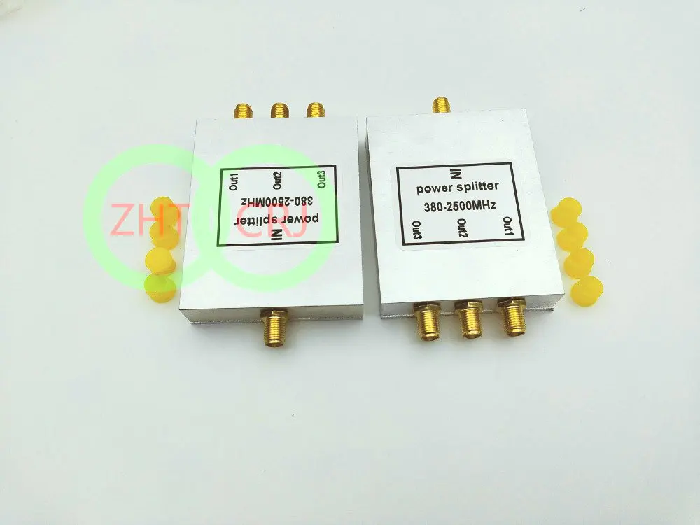 1pcs new 3 way micro-strip power splitter 380-2500MHz SMA female adapter