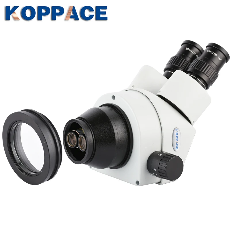 Kopace-lente auxiliar de microscopio estéreo, lente protectora de objetivo a prueba de polvo, interfaz de 48mm, 1 unidad