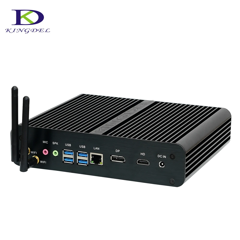 Fanless Mini Computer Intel CPU i7 6500U Metal Case Mini PC with DP 3.1GHz HDMI 4MB Cache Desktop HTPC 2.5GHz Free shipping