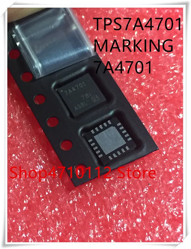 

NEW 5PCS/LOT TPS7A4701RGWR TPS7A4701 MARKING 7A4701 QFN-20 IC