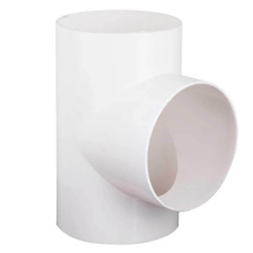 100mm 150mm Y Connector or T Duct Connector 4 inch 6 inch 3 Ways Splitter for Ventilation Tube Plastic Heating & Cooling Vents