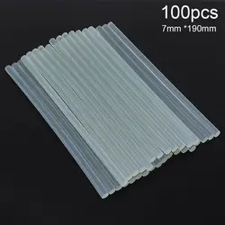 Bâtons de colle pour odorthermofusible transparent, 7mm, 11mm, adhésif pour odorà chaleur, outils de bricolage, réparation, accessoires en alliage, 10-100 pièces par lot