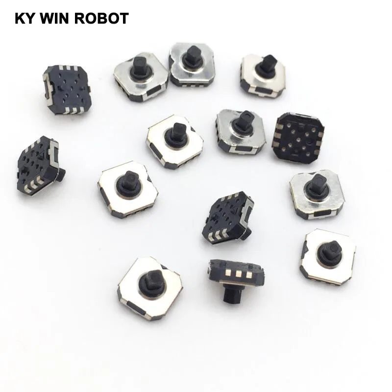 ALPS SKRHABE010-Joli tactile SMD à 5 voies, 10 pièces/lot, bouton-poussoir, joystick multi 7x7,7x7x5mm, pratique pour téléphone numérique c