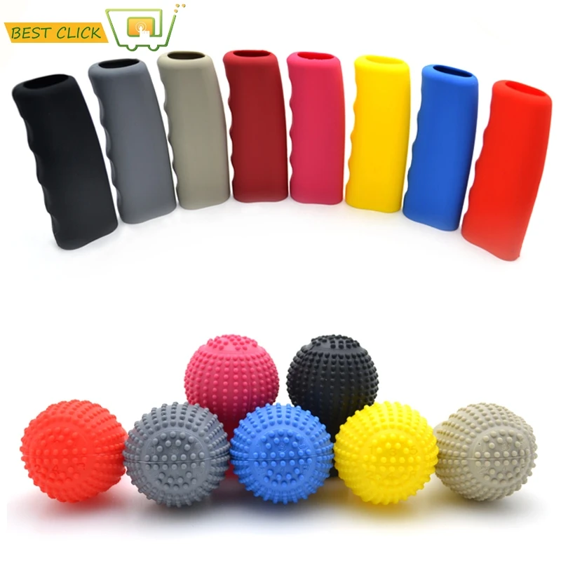 Universal Silicone Anti Slip Hand Brake Cover Handle Protector Manual Automatic Gear Shift Case Cover Sleeve Dust Proof Boot