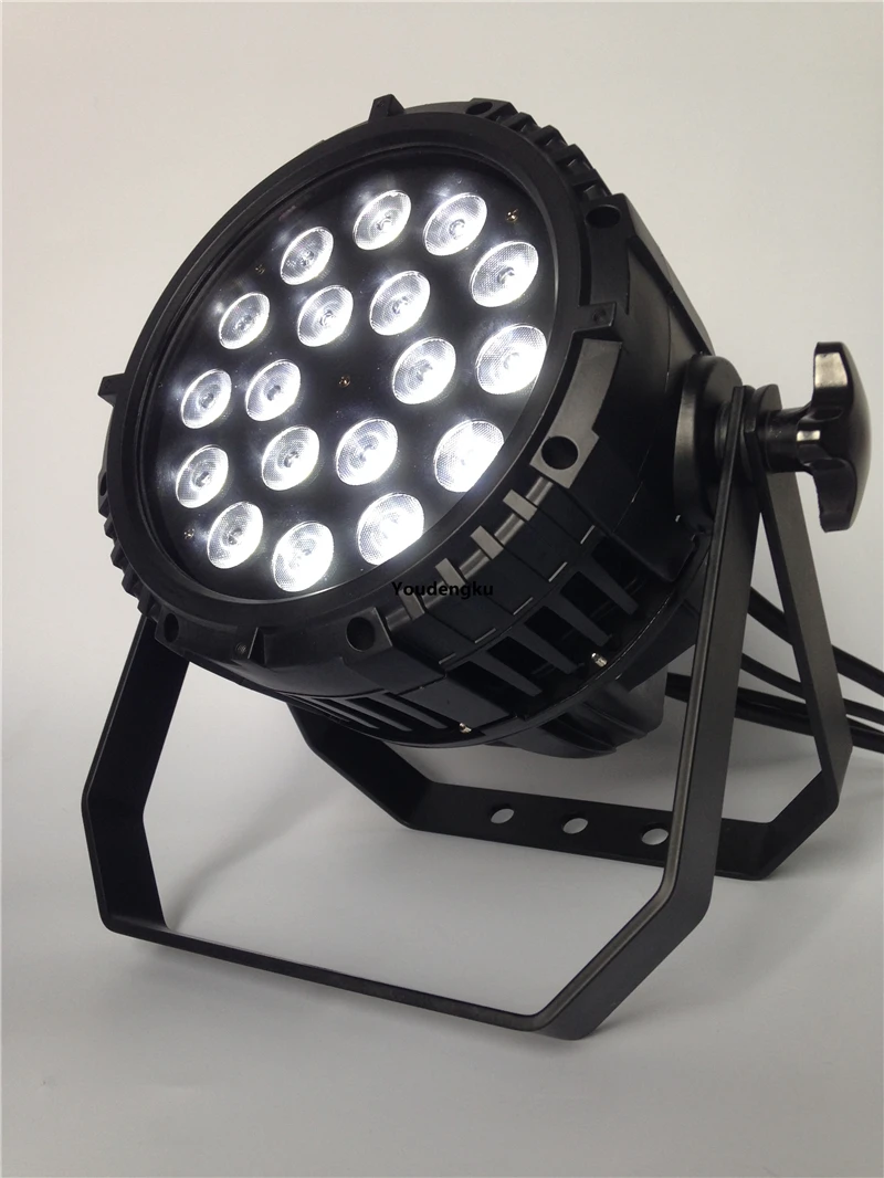 8 pieces Outdoor stage lighting 18x10w rgbw 4 in 1 led par light outdoor led par 64 led rgbw par light