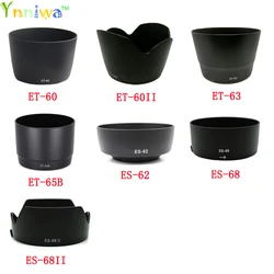 10pcs ET-60 ET-60II ET-63 ET-65B ES-62 ES-68 ES-68II camera Lens Hood for canon lens camera