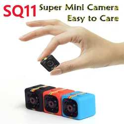 Minicámara SQ11 de visión nocturna, videocámara espía Oculta, portátil, Kamera Gizli, Micro secreta, compatible con tarjeta TF Oculta