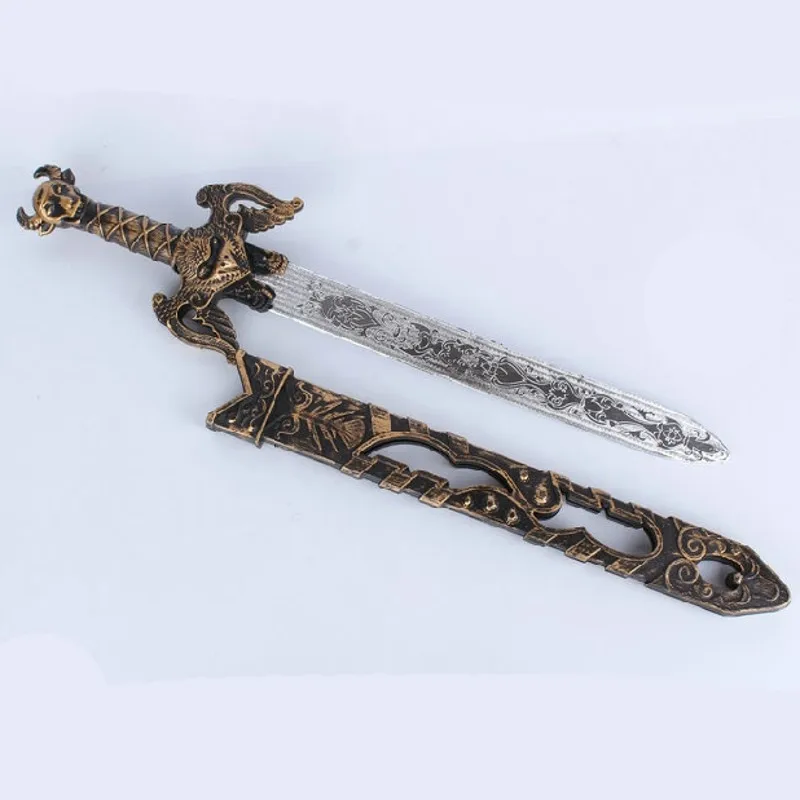 Accesorios de vestir para personas, juguetes para niños, arma de simulación, espada de plástico, Caballero, juguetes para niños de 8 a 11 años, espada de película y Tv 2021