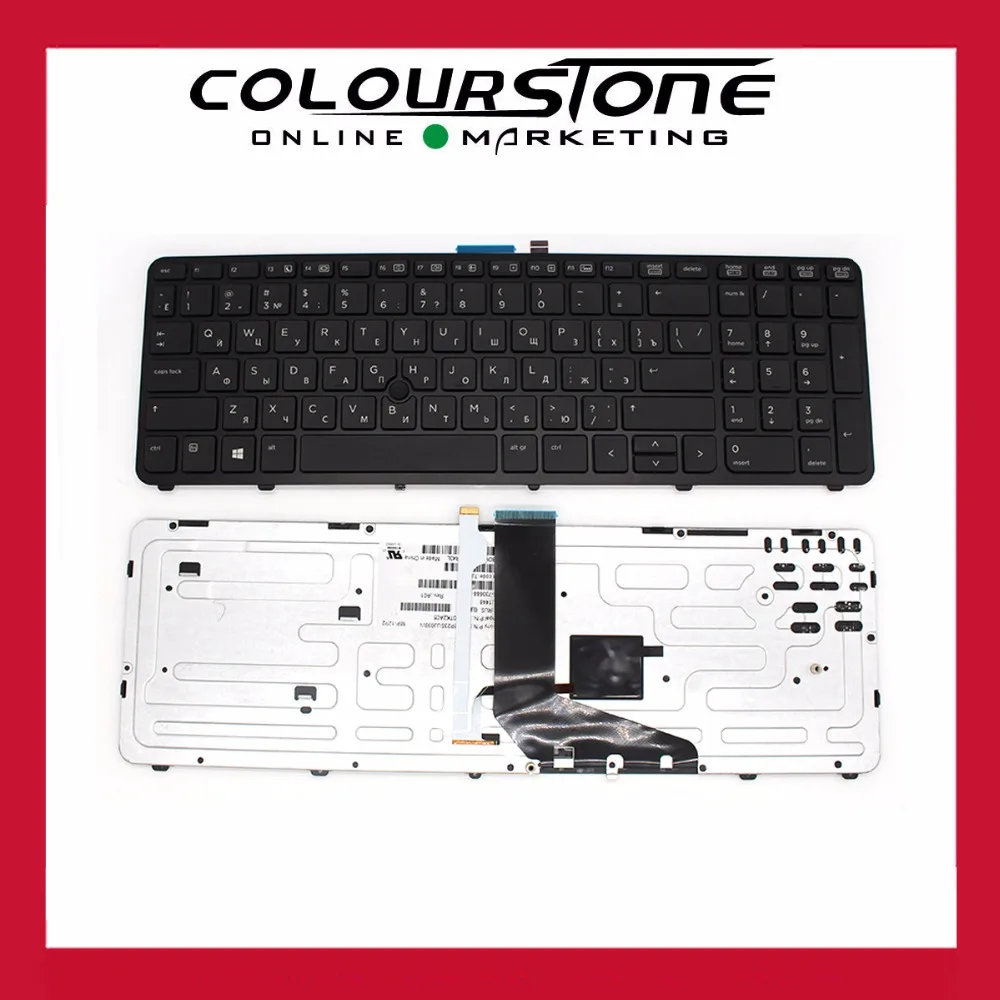 original novo para hp zbook 15 zbook 17 ru layout russo preto com ponto adesivo com retroiluminado mp12p23suj698w 01