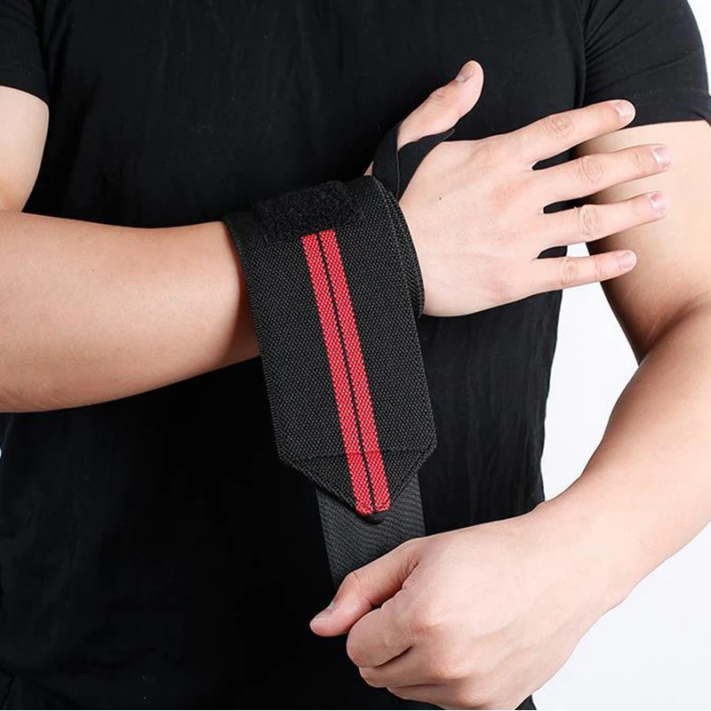 1Pcs Adjustable Wristband Elastic Wrist Wraps Bandages for Weightlifting Powerlifting Breathable Wrist Support 4colors
