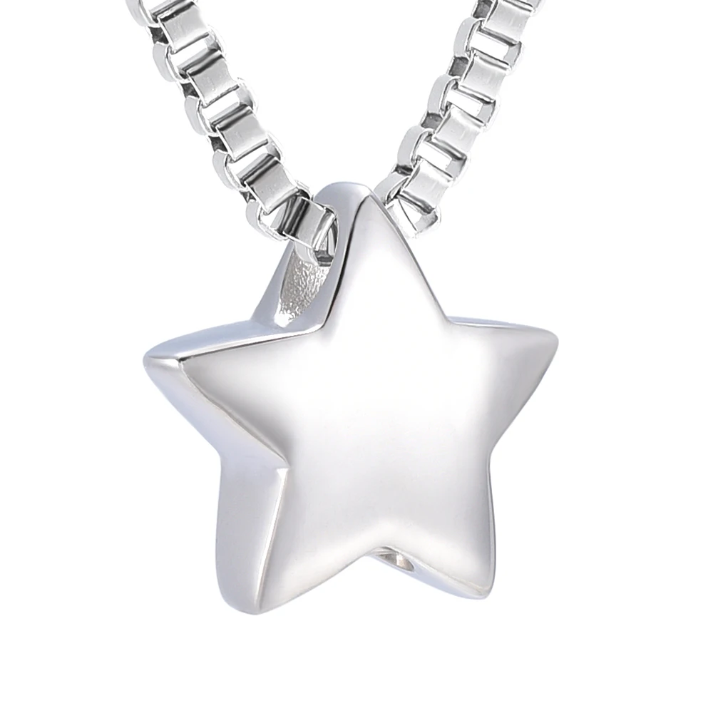 

Cremation Urn Pendant Lovely Shining Little Star Keepsake Fashion Necklace Memorial for Ashes Jewelry Gifts Under 10 Dollars