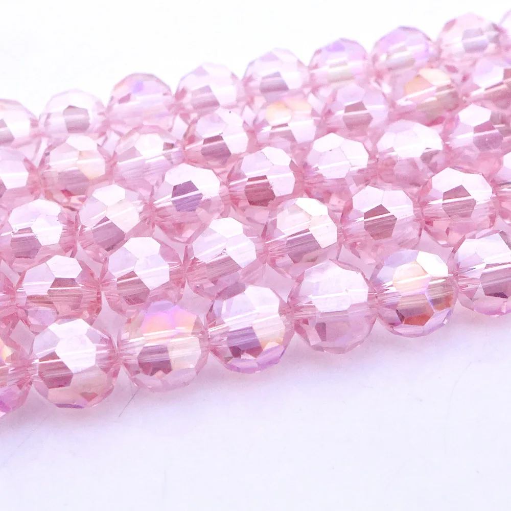 wholesale 6/8/10/12mm Crystal 5000 Round faced Beads Top Quality basic colors-6 Necklaces Bracelets Rings