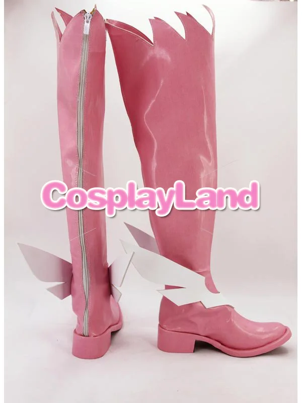 Fate Kaleid Liner Illyasviel Von Einzbern Pink Cosplay Boots Shoes Anime Party Cosplay Boots Custom Made Women Shoes