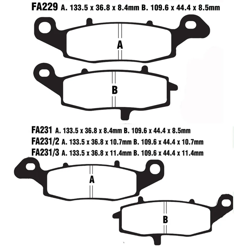مكابح الدراجات النارية الأمامية الخلفية لشرطة كاواساكي KZ1000 02-05 VN1500 Nomad 01-03 VN1500 فولكان Nomad 01-05 VN1600 Nomad 05-08
