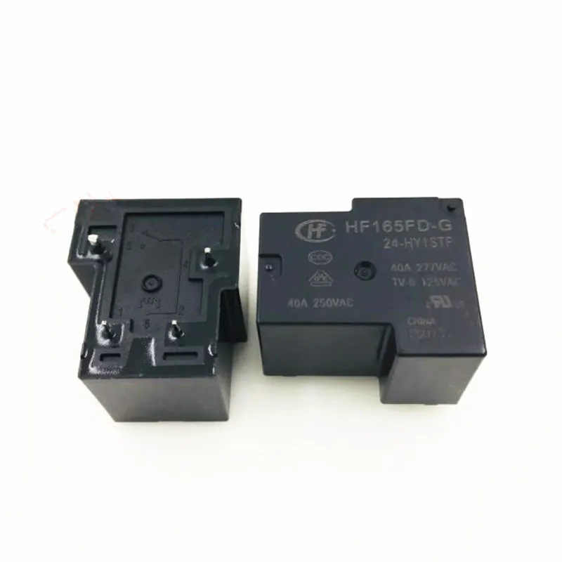 NEW 24V relay HF165FD-G 24-HY1STF HF165FD-G-24-HY1STF HF165FDG24HY1STF 24VDC DC24V 24V 40A 277VAC 4PIN