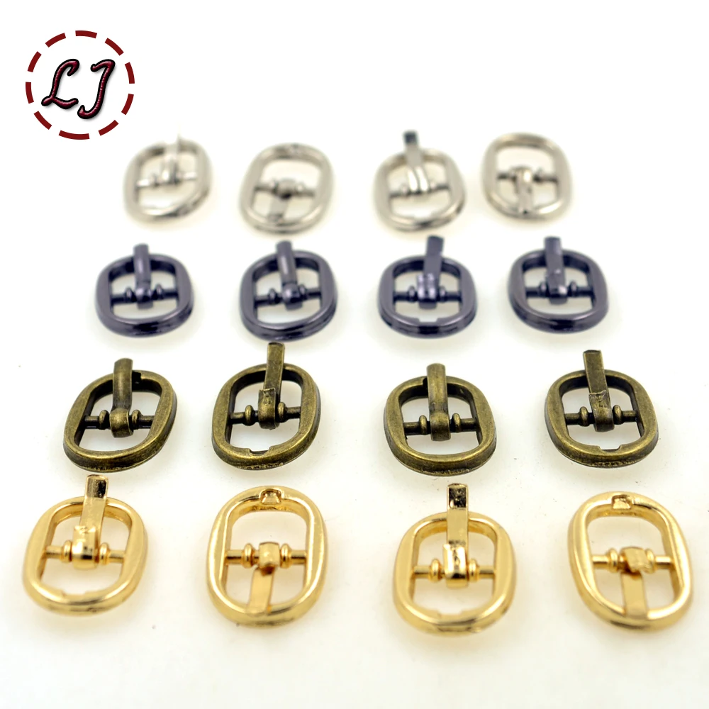 New arrive high quality 30pcs/lot silver black gold bronze 8mm alloy metal shoes bags Belt small Buckles DIY sew accessories
