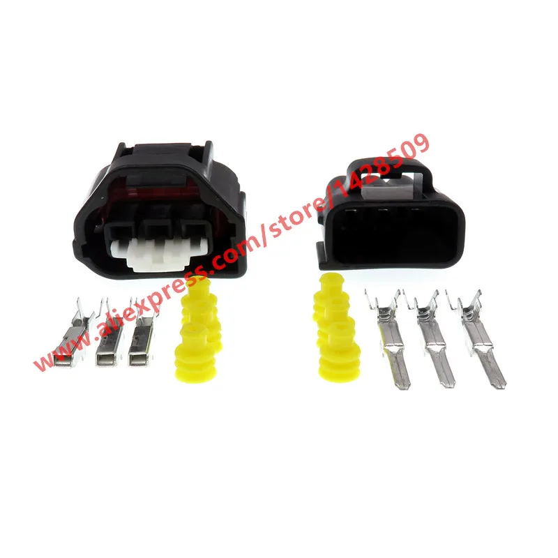 1 Set 3 Pin Female Male Auto Sensor Connector For Toyota 11261 1JZ TPS Connector non E Throttle Automotive Plug 7283-1133-10