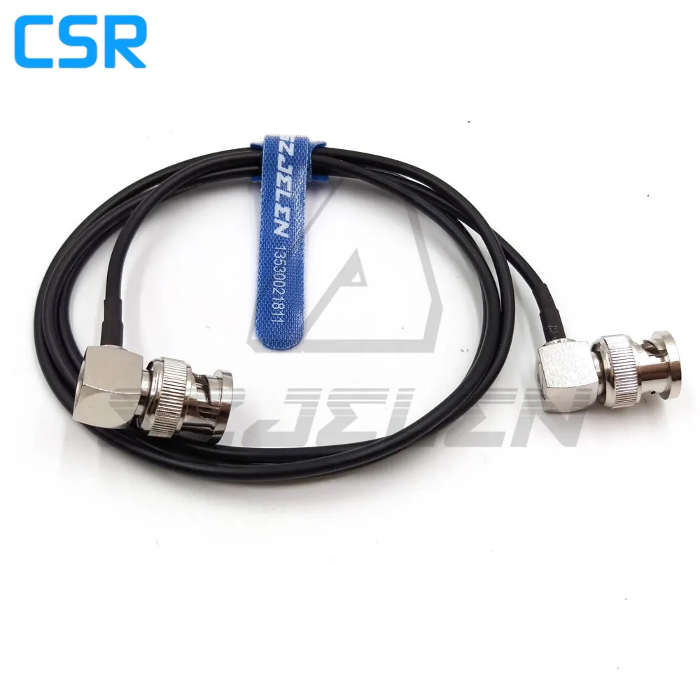 BNC plug to BNC plugs elbow, SDI pigtail. Camera RF coaxial cable, Very soft 50 ohm camera video signal SDI transmission line