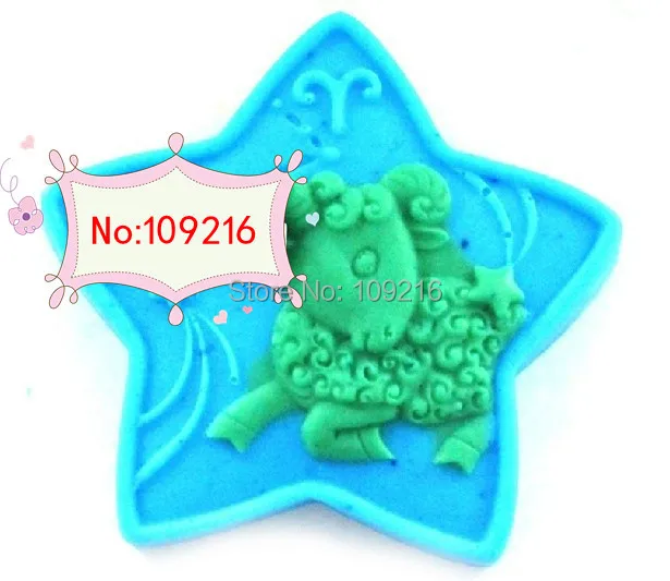 wholesale!!!1pcs Constellation Series Aries(R1362) Silicone Handmade Soap Mold Crafts DIY Mold