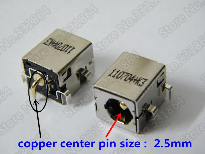 

Free Shipping 100 pcs 2.5mm DC Power Jack for Asus Laptop K52 K52F K52JR K53E K53S K53SV K53TA K42 K42J K42JC K42JR K42D