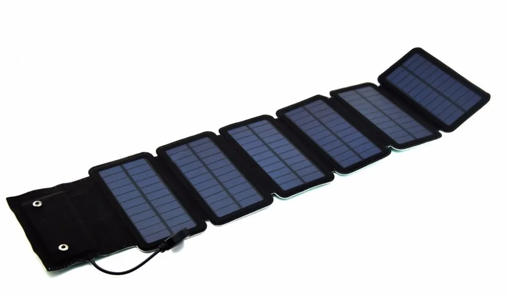 9W Mono Solar Panels Charger Portable Solar Power Bank Outdoors Emergency 5V/2A Power Charger for Mobile Phone Tablets