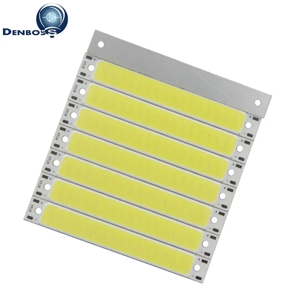 big promotion 60x8mm COB LED Strip 3W 2V 3V DC for work lamp DIY Bike light Bulb Warm White Blue Red led cob tubes Light source