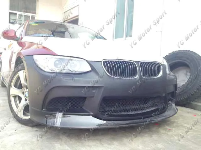 

Car Accessories FRP Fiber Glass Front Bumper with Carbon Lip Fit For 2009-2011 E92 E93 LCI VRS Style Front Bumper Cover Kit