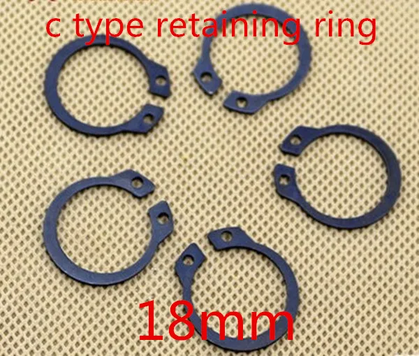 100pcs/lot m18 18mm  C type snap ring ,C type retaining clip ring washer alloy steel