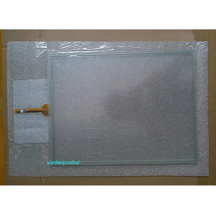 

G15001 G15002 touchpad 15 inch 8-wire resistive touch screen 9mm interface glass plate