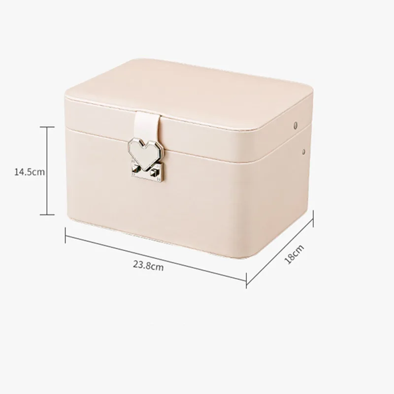 Fashion Design Leather Jewelry Box Jewelry Case Jewelry Package Storage Large Space Jewelry Ring Necklace Bracelet Hot Selling