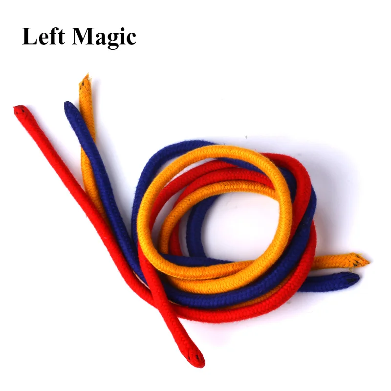 Three Strings Linking Ropes Magic Tricks Red Yellow Blue Magic Rope Close Up Street Magic Props Illusions Gimmick Accessories