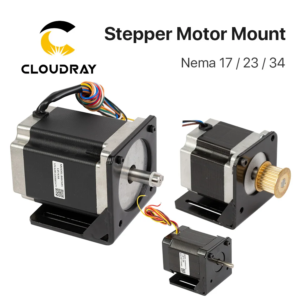 Cloudray Motor Base Voor NEMA17 NEMA23 NEMA34 Stappenmotor Aluminium Vaste Zetel Bevestiging montagebeugel Ondersteuning