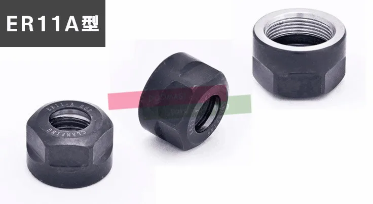 1pcs Quality ER8A/ER11A/ER16A/ER20A Nut for ER8/ER11/ER16/ER20 Collet Clamping, CNC Collet Chuck Nuts, Standard Quality Type A