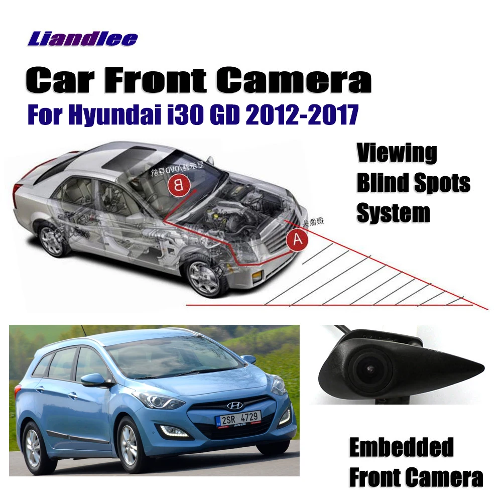 

Car Front View Camera For Hyundai I30n FD GD PD 2009-2020 2010 2013 Not Rear View Backup Parking CAM HD CCD Night Vision