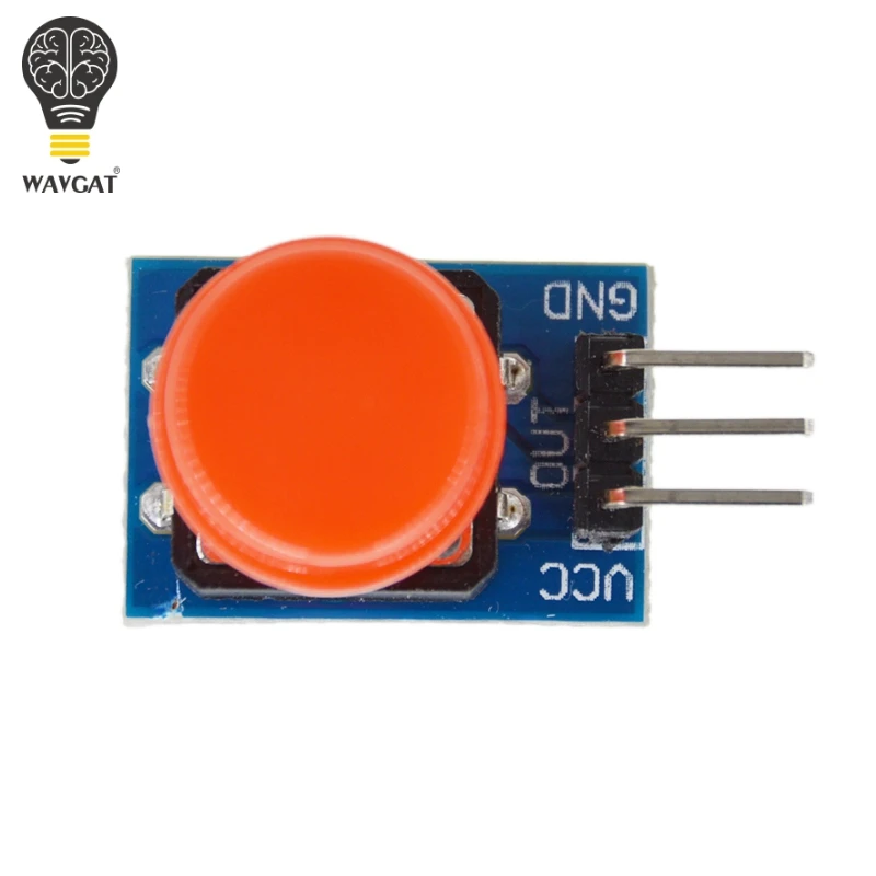 5PCS 12X12MM Big key module WAVGAT Big button module Light touch switch module with hat High level output for arduino