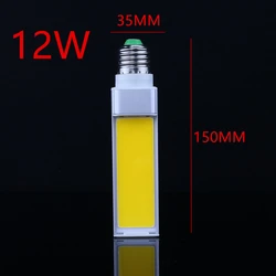 1 sztuk/partia pozioma wtyczka lampa LED żarówka 10W 12W 15W COB LED E27 G24 G23 kolby kukurydzy lampa światła ciepłe białe AC85V-265V...