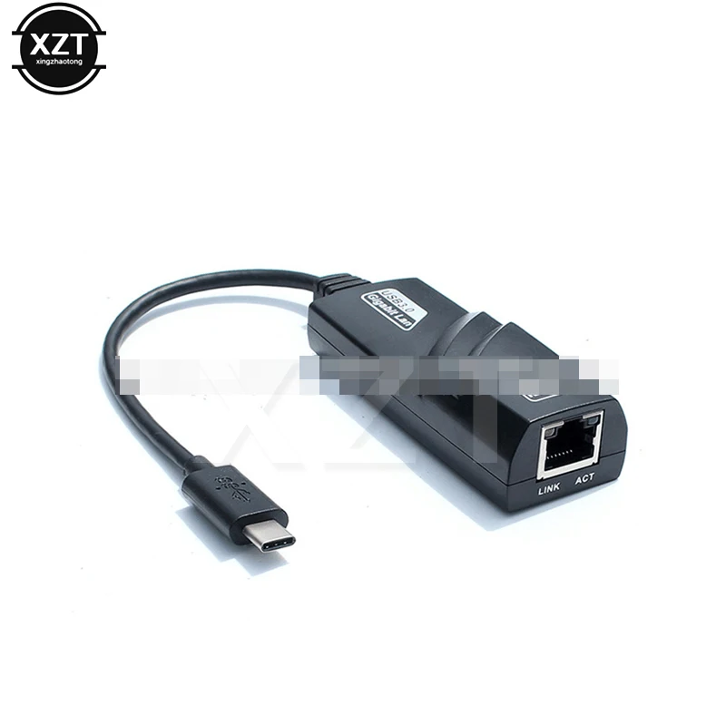 

Type C to RJ45 LAN Network Card Reversible USB 3.1 Interface (USB-C) to RJ45 10/100/1000Mbps Ethernet LAN Network Adapter