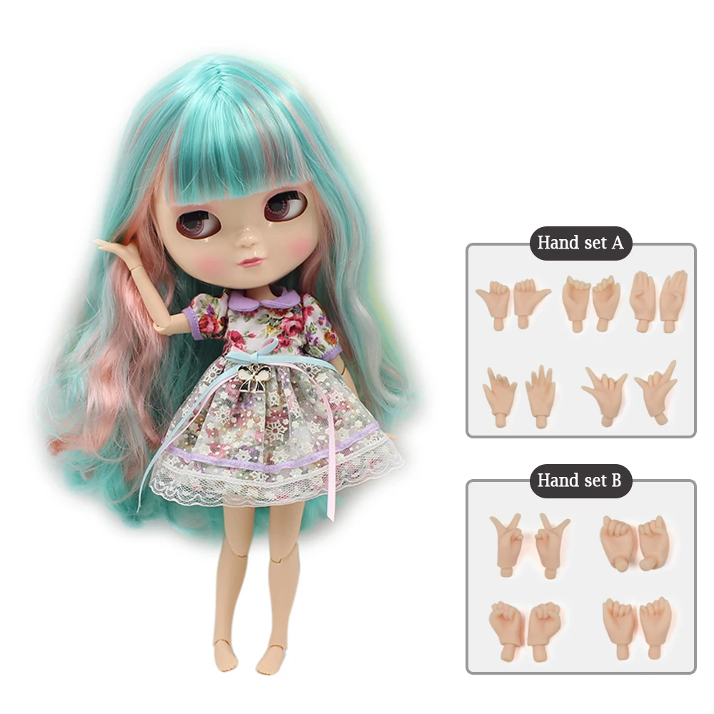 

12 inch NO.4268/3208/1010 Cute ICY joint Azone body colorful hair Gift for girls like the Neo blyth doll 30cm high