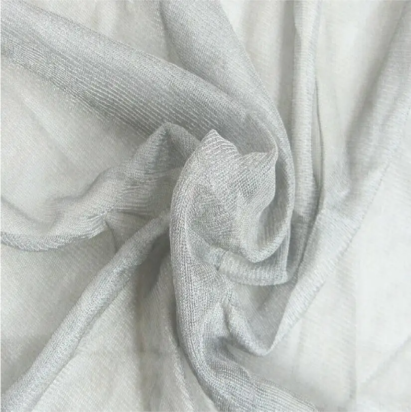 

150cm width 100% SHIELDING FABRIC SILVER COATED NYLON MESH Mosquito fabric