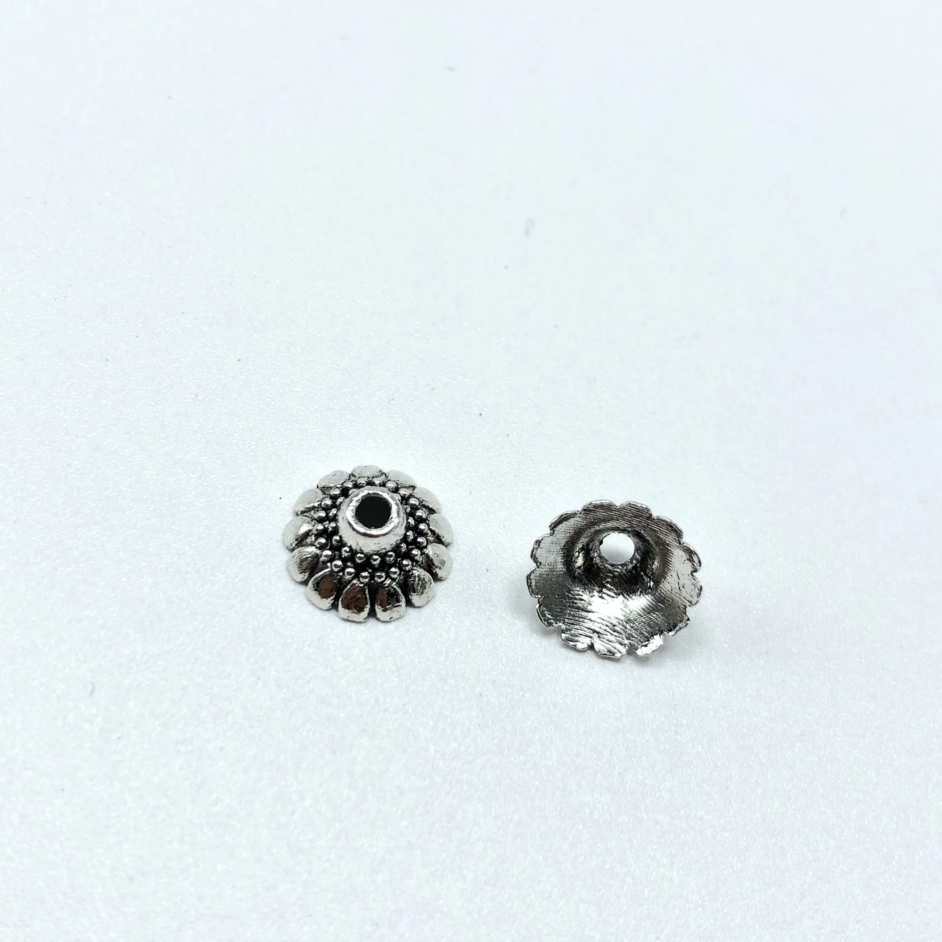 

JunKang 50pcs 10x10mm Bead Caps End Receptacle Flower Torus Diy Spaced Apart Jewelry Accessories