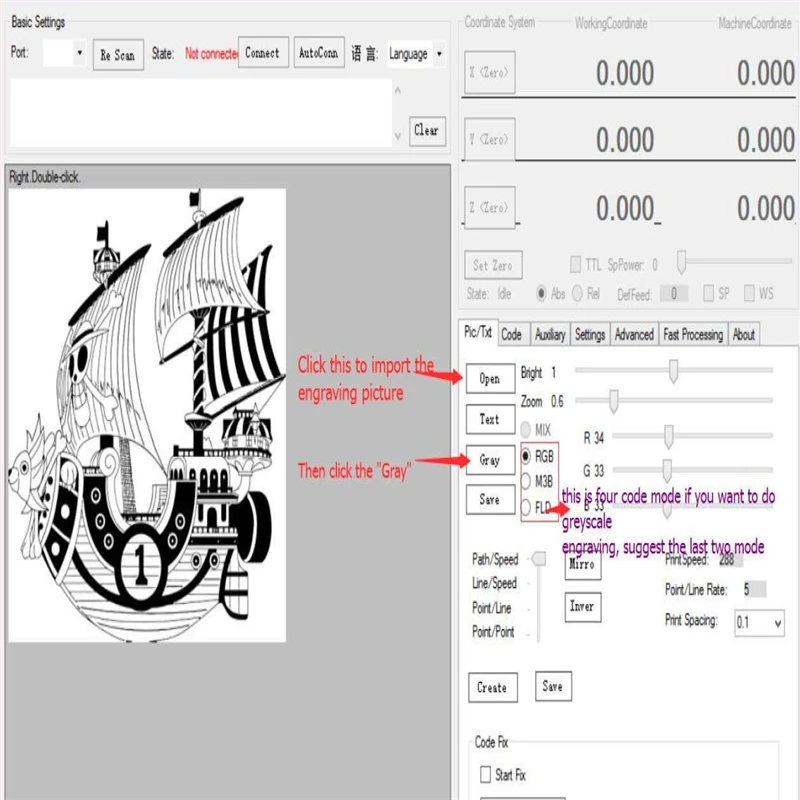 Laser DIY laser engraving machine micro 2 axis stepper motor drive control board software power transfer