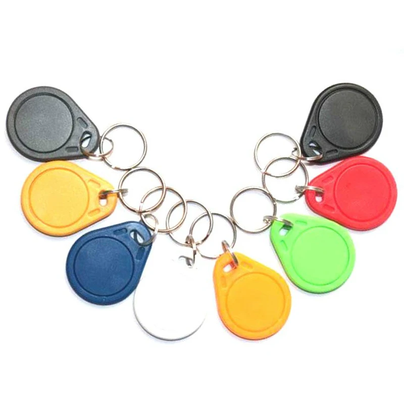 100pcs UID Block 0 Rewritable Writable 13.56MHz RFID Tag Key Fob Clone Card Tags Copy Cards Keychain Keyfob