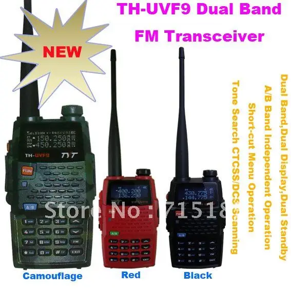 

New Arrival TYT TH-UVF9 Dual Band VHF/UHF 136-174MHz & 400-470MHz 5W Handheld Two-way Radio