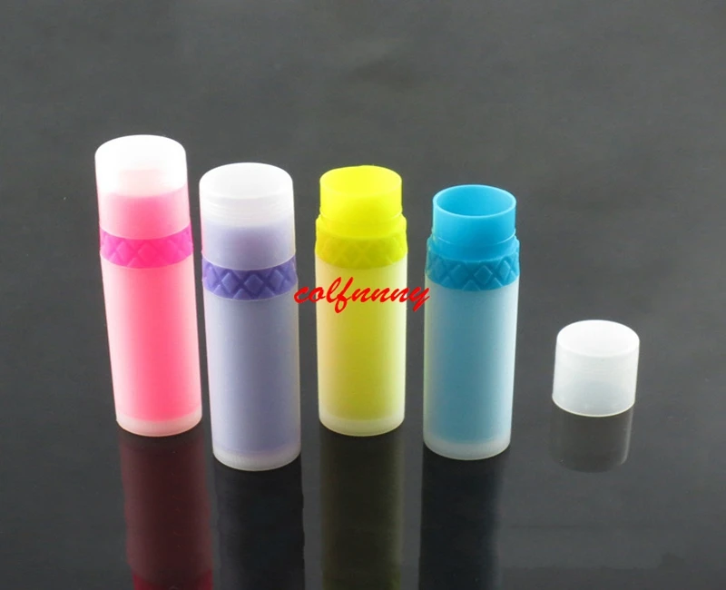 

1000pcs/lot 3g Empty Lipstick Tube Colorful Lipstick tube cream bottle Mouth Lip Balm Stick Sample Cosmetic Container F060501